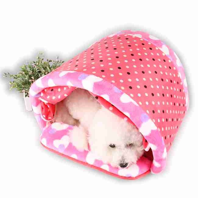 pet dog soft short plush pet bed