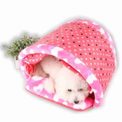 pet dog soft short plush pet bed